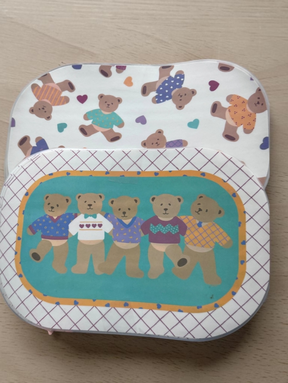Vintage Teddy Bear Decorative Tin Box